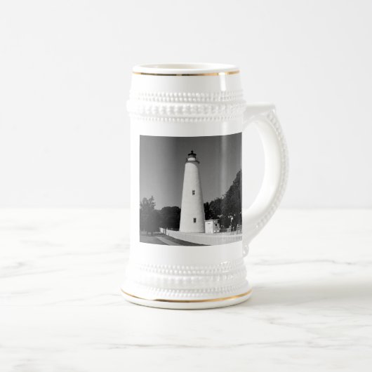 Ocracoke Lighthouse Bierglas (VorderseiteRechts)