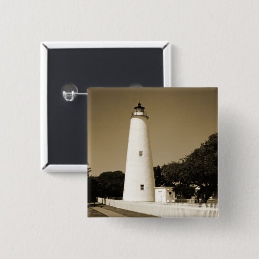 Ocracoke Lighthouse Button (Vorne & Hinten)