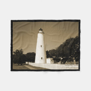 Ocracoke Lighthouse Fleecedecke