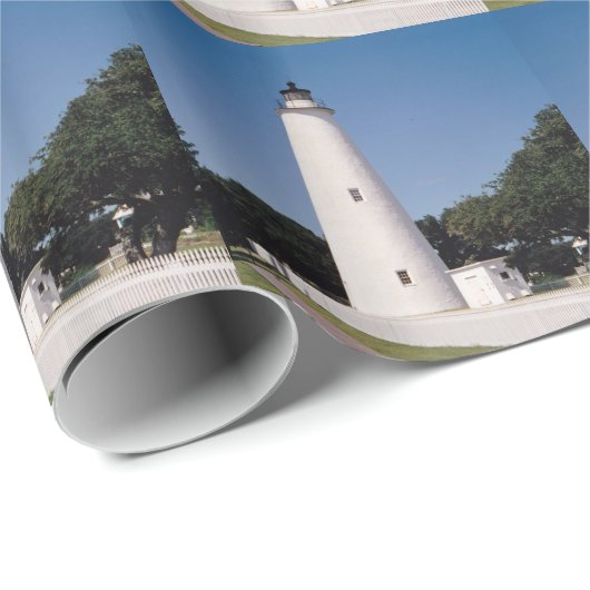 Ocracoke Lighthouse Geschenkpapier (Rolleneckpunkt)