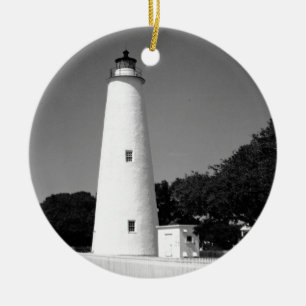 Ocracoke Lighthouse Keramik Ornament
