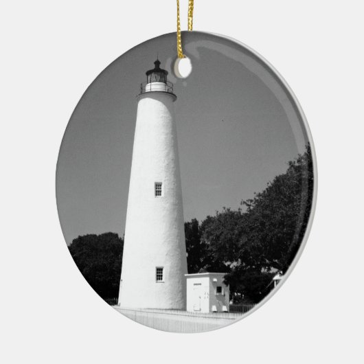 Ocracoke Lighthouse Keramik Ornament (Links)
