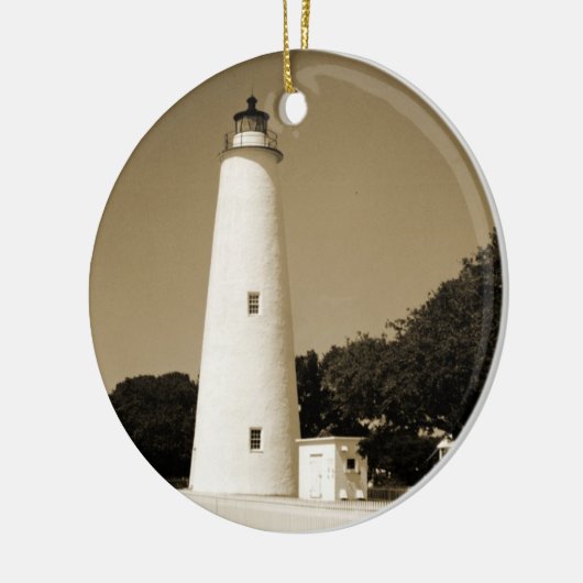 Ocracoke Lighthouse Keramikornament (Links)