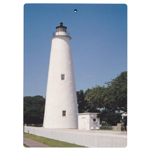 Ocracoke Lighthouse Klemmbrett (Rückseite)