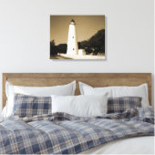 Ocracoke Lighthouse Leinwanddruck (Insitu (Schlafzimmer))