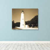 Ocracoke Lighthouse Leinwanddruck (Insitu (Holzboden))