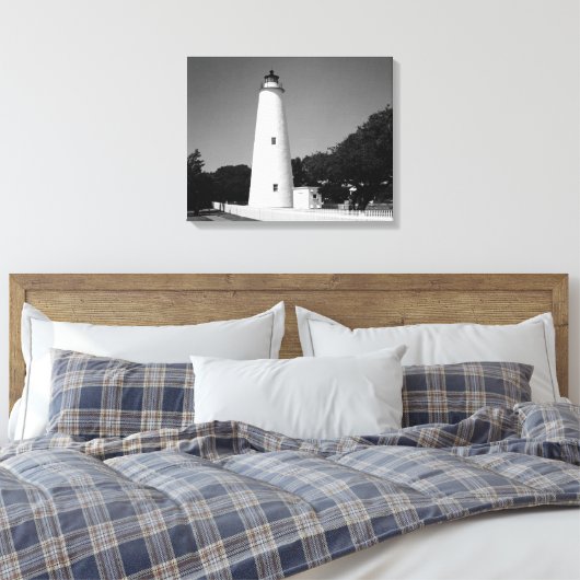 Ocracoke Lighthouse Leinwanddruck (Insitu (Schlafzimmer))