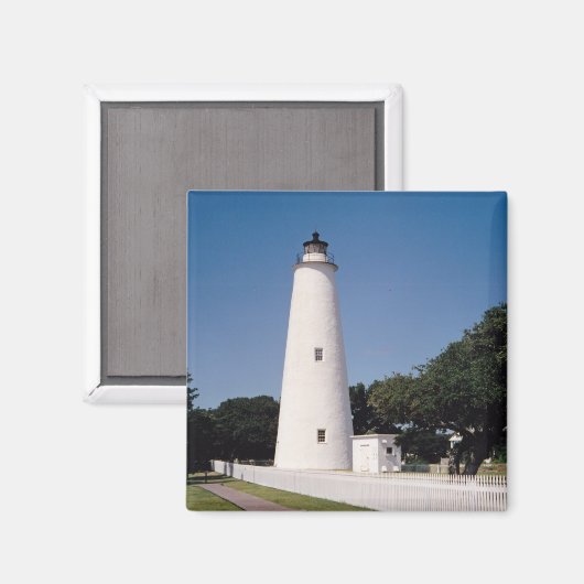 Ocracoke Lighthouse Magnet (Vorderseite/Rückseite)