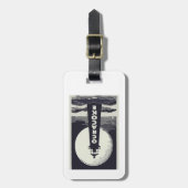 Ocracoke Lighthouse North Carolina Moon Gepäckanhänger (Vorderseite vertikal)