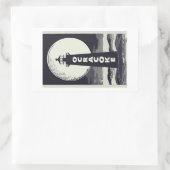 Ocracoke Lighthouse North Carolina Moon Rechteckiger Aufkleber (Tasche)