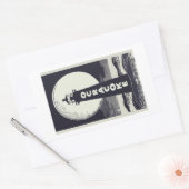 Ocracoke Lighthouse North Carolina Moon Rechteckiger Aufkleber (Umschlag)