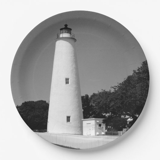 Ocracoke Lighthouse Pappteller (Vorderseite)