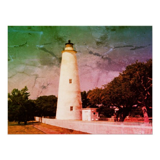 Ocracoke Lighthouse Poster (Vorderseite)