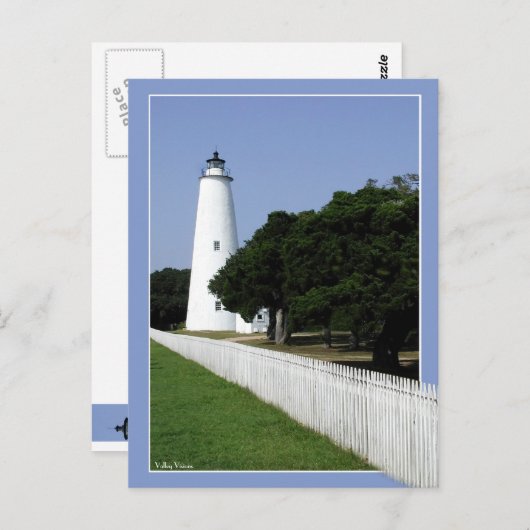Ocracoke Lighthouse Postkarte (Vorne/Hinten)