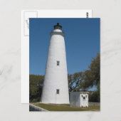 Ocracoke Lighthouse Postkarte (Vorne/Hinten)