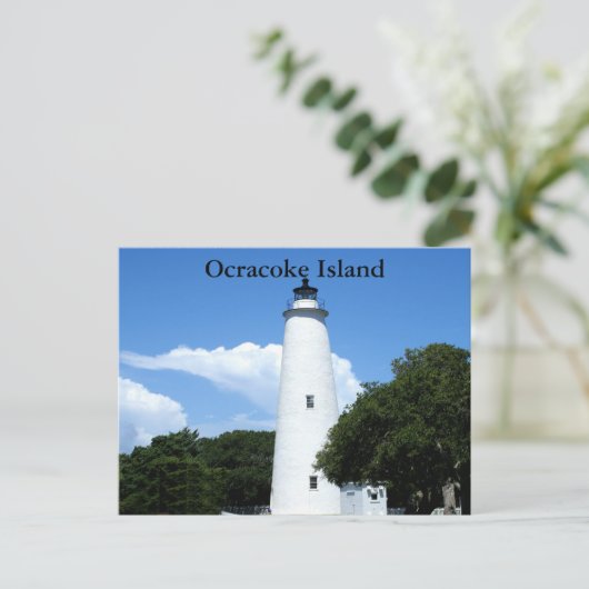 Ocracoke Lighthouse Postkarte (Stehend Vorderseite)