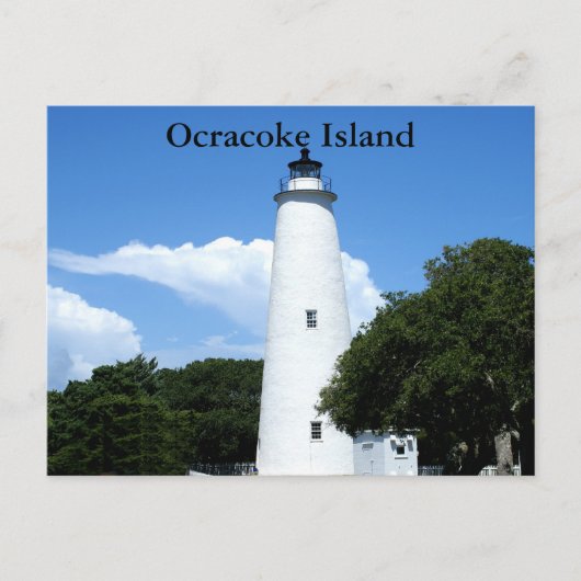 Ocracoke Lighthouse Postkarte (Vorderseite)