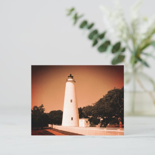 Ocracoke Lighthouse Postkarte (Stehend Vorderseite)