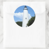 Ocracoke Lighthouse Runder Aufkleber (Tasche)