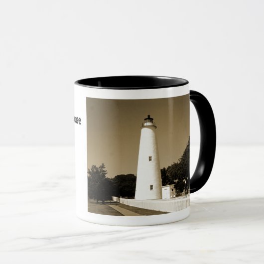 Ocracoke Lighthouse Tasse (VorderseiteRechts)
