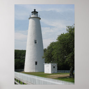 Ocracoke, North Carolina-Leuchtturm-Druck Poster