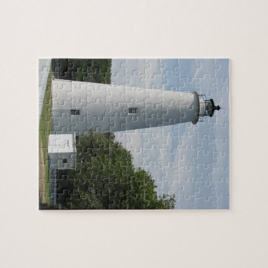 Ocracoke, North Carolina-Leuchtturm-Puzzlespiel Puzzle (Horizontal)