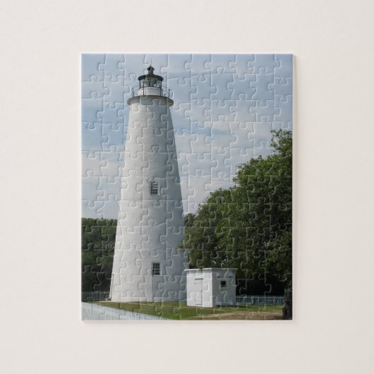 Ocracoke, North Carolina-Leuchtturm-Puzzlespiel Puzzle (Vertikal)