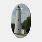 Ocracoke, North Carolina-Leuchtturm-Verzierung Keramikornament (Rechts)