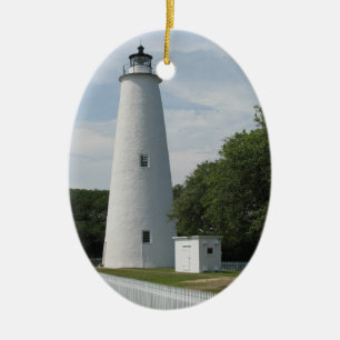 Ocracoke, North Carolina-Leuchtturm-Verzierung Keramikornament