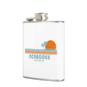 Ocracoke North Carolina Sun Palm Trees Flachmann (Links)