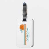 Ocracoke North Carolina Sun Palm Trees Gepäckanhänger (Rückseite vertikal)