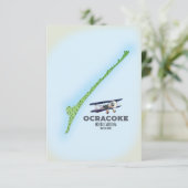 Ocracoke North Carolina USA Karte (Stehend Vorderseite)