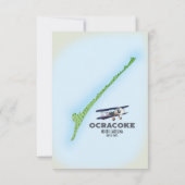 Ocracoke North Carolina USA Karte (Rückseite)