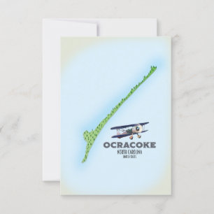 Ocracoke North Carolina USA Karte