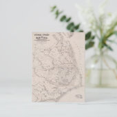 Ocracoke Virginia 1867 Antike Karte (Stehend Vorderseite)