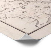 Ocracoke Virginia 1867 Antike Karte Poster (Ecke)