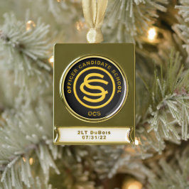 OCS Weihnachtsbanner Banner-Ornament Gold