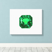 Octagon Emerald Leinwanddruck (Insitu (Holzboden))