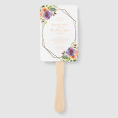 Octagon-Programm für botanische Blumenpfirsiche Fächer (Vorderseite)