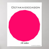 Octakaidecagon Poster of Polygon (Vorne)