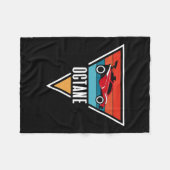 Octane Rocket Soccer Retro Sunset Distressed Graph Fleecedecke (Vorderseite (Horizontal))