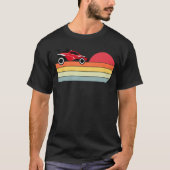 Octane Rocket Soccer Retro Sunset Distressed Graph T-Shirt (Vorderseite)