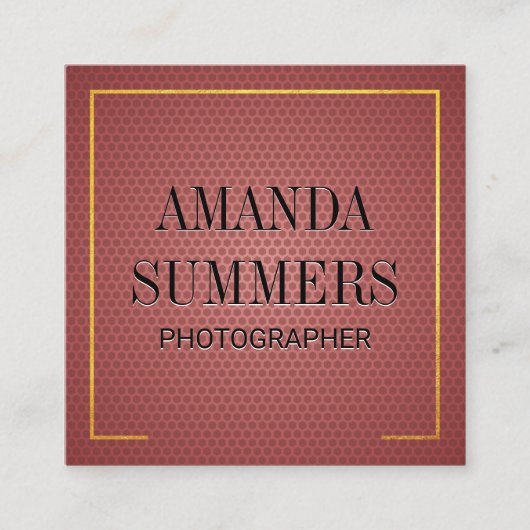 Octanol Muster Hintergrund Quadratische Visitenkarte (Vorderseite)