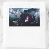 Octavia Halloween Slasher | Helluva Boss |  Rechteckiger Aufkleber (Tasche)