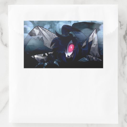 Octavia Halloween Slasher | Helluva Boss | Rechteckiger Aufkleber (Tasche)