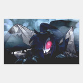 Octavia Halloween Slasher | Helluva Boss | Rechteckiger Aufkleber (Vorderseite)