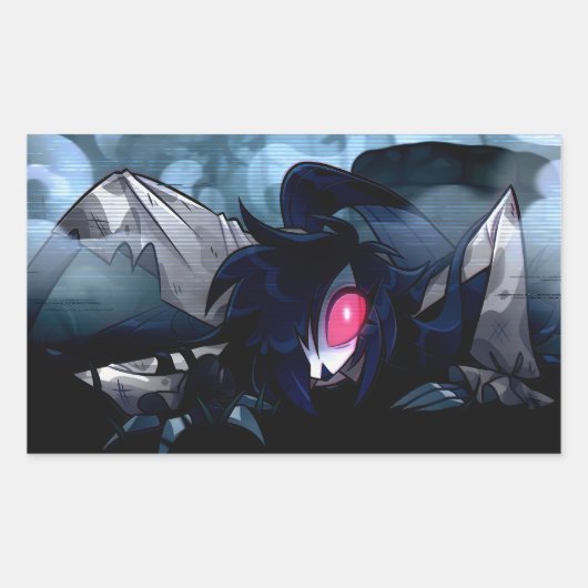 Octavia Halloween Slasher | Helluva Boss |  Rechteckiger Aufkleber (Vorderseite)