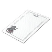 Octavia Octopus Lined Notizblock (angewinkelt)