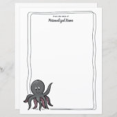 Octavia Octopus unbeschichtete Papierblätter (Vorne/Hinten)