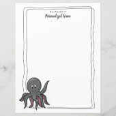 Octavia Octopus unbeschichtete Papierblätter (Vorderseite)